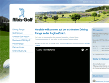 Tablet Screenshot of albis-golf.ch